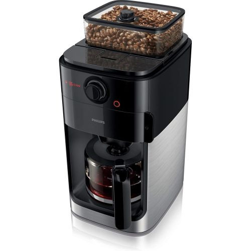 Philips Coffee Maker HD7762 with Glass Jug Grind and Brew System