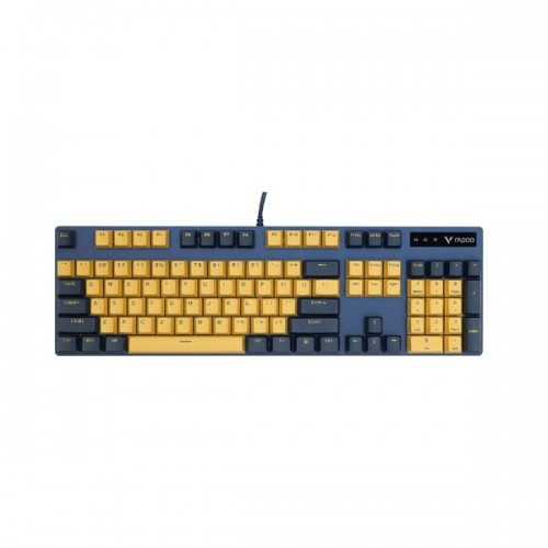 RAPOO VPRO V500 PRO Yellow Black Backlit Mechanical Gaming Keyboard